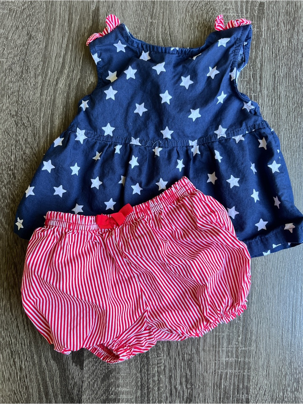 Carter’s Patriotic Stars Dress & Bloomers Set 0–3 Months